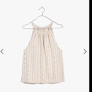 Madewell Striped Cutaway Tank Top Small